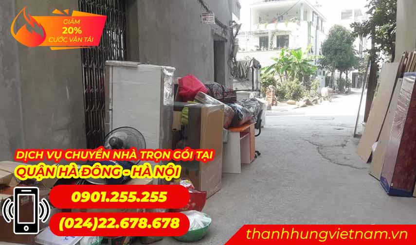 Triển khai hợp đồng chuyển nhà trọn gói tại quận Hà Đông